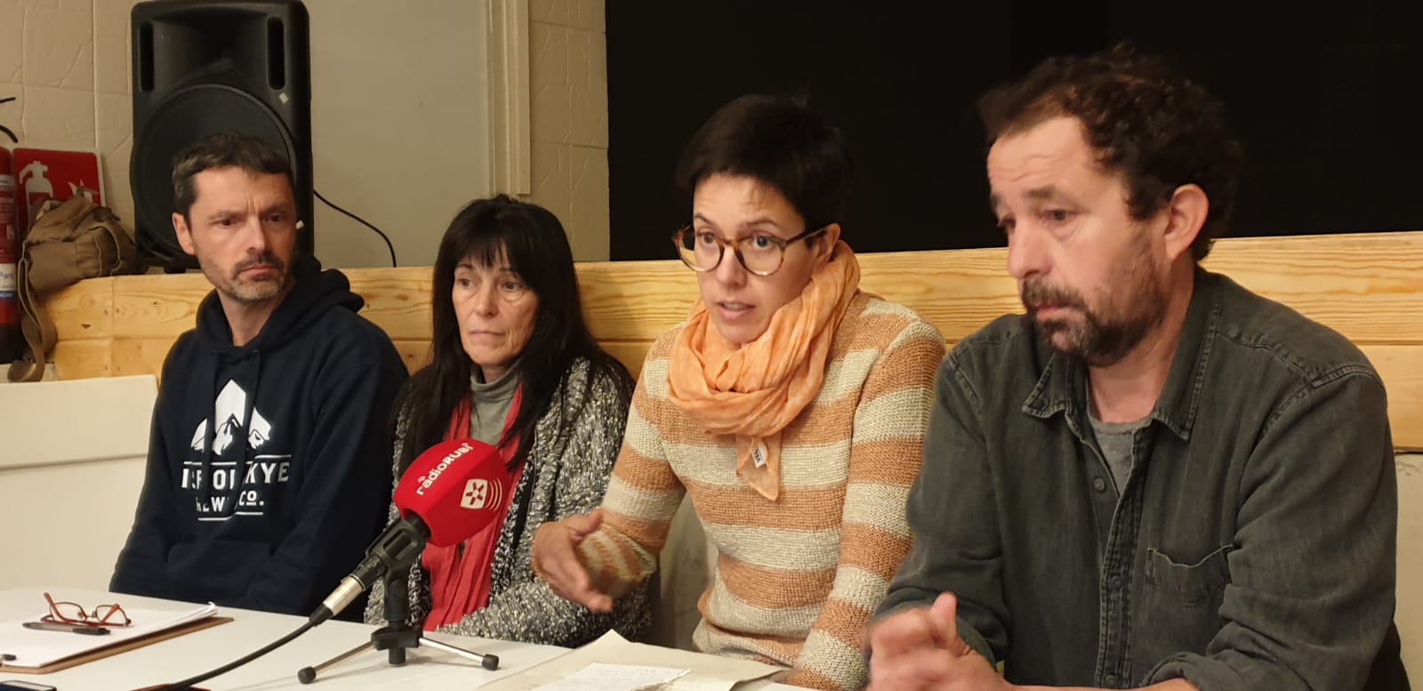 D'esquerra a dreta, Joan Puntí, Montse Rousse, Marina Llonch i Jordi Muntan. FOTO: Joaquim Gràcia