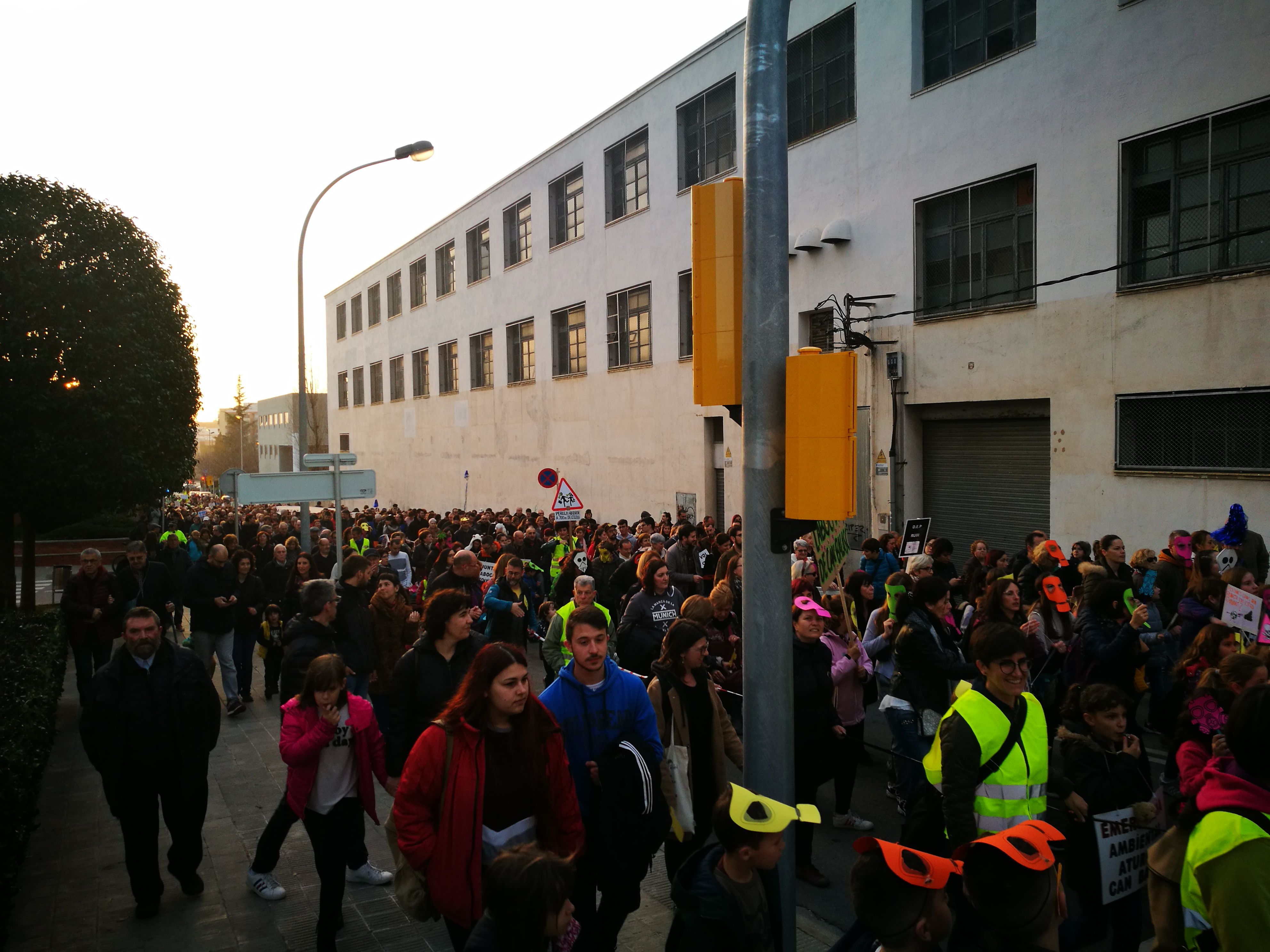 Manifestació contra l'abocador de Can Balasc