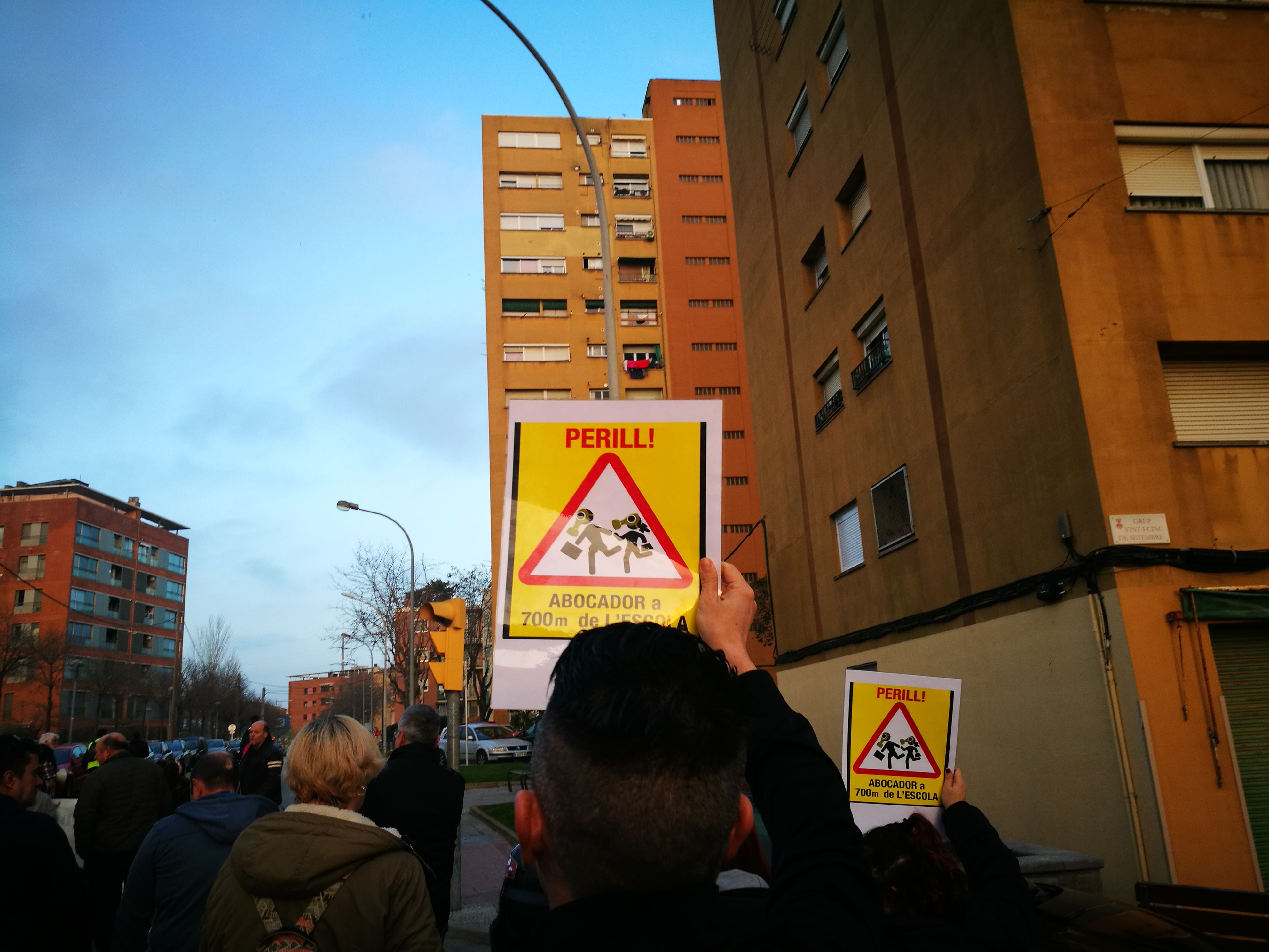 Manifestació contra l'abocador de Can Balasc