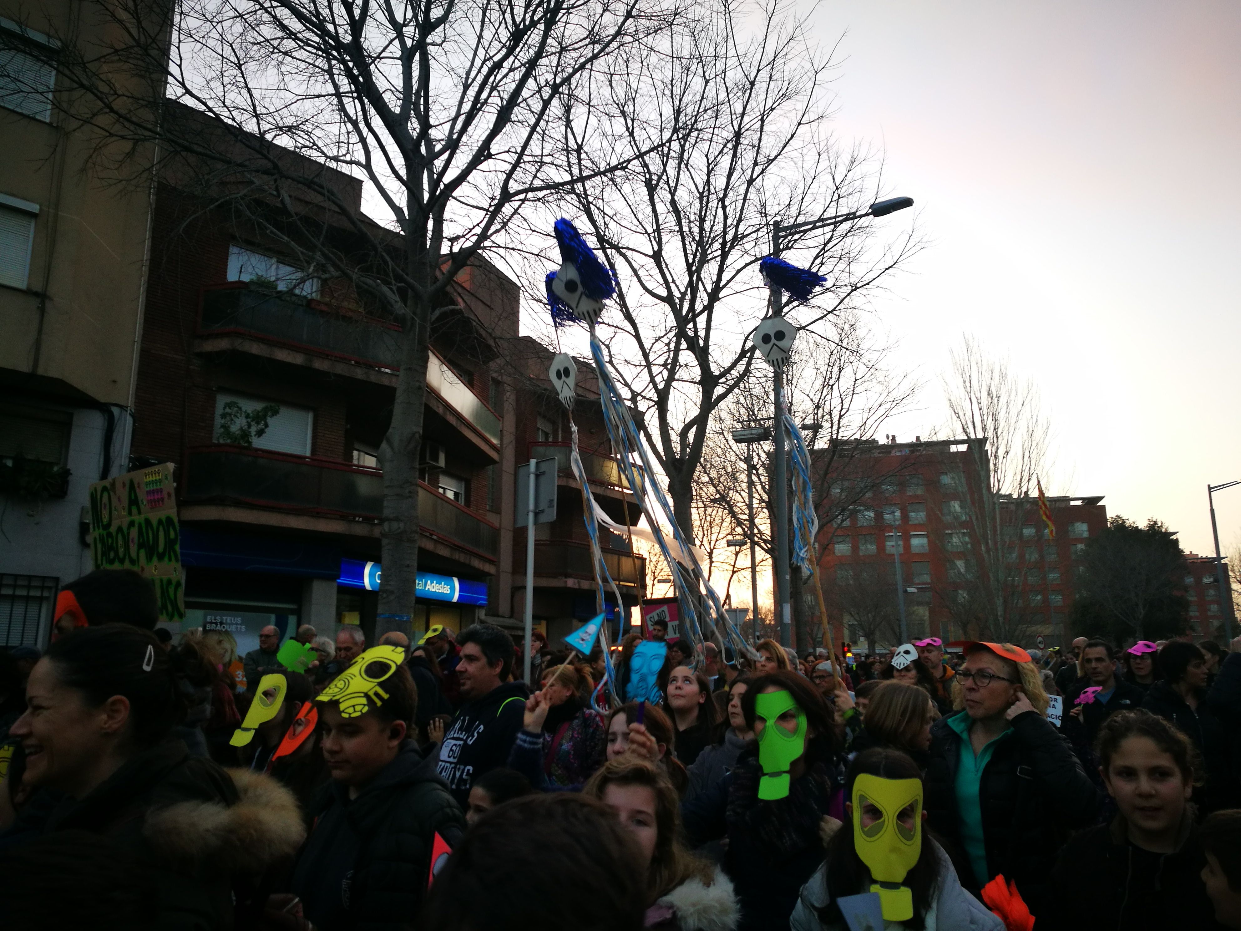 Manifestació contra l'abocador de Can Balasc