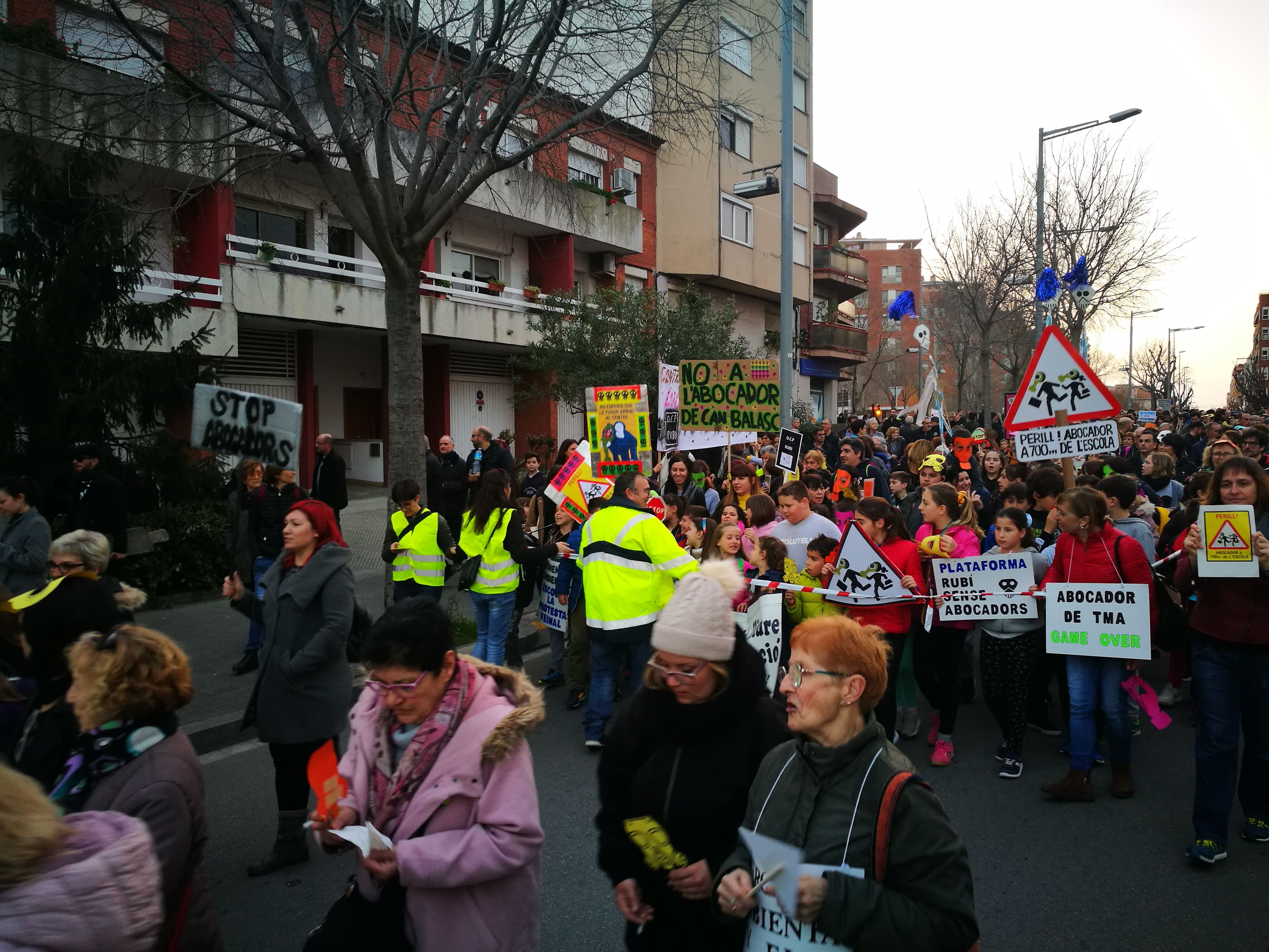 Manifestació contra l'abocador de Can Balasc