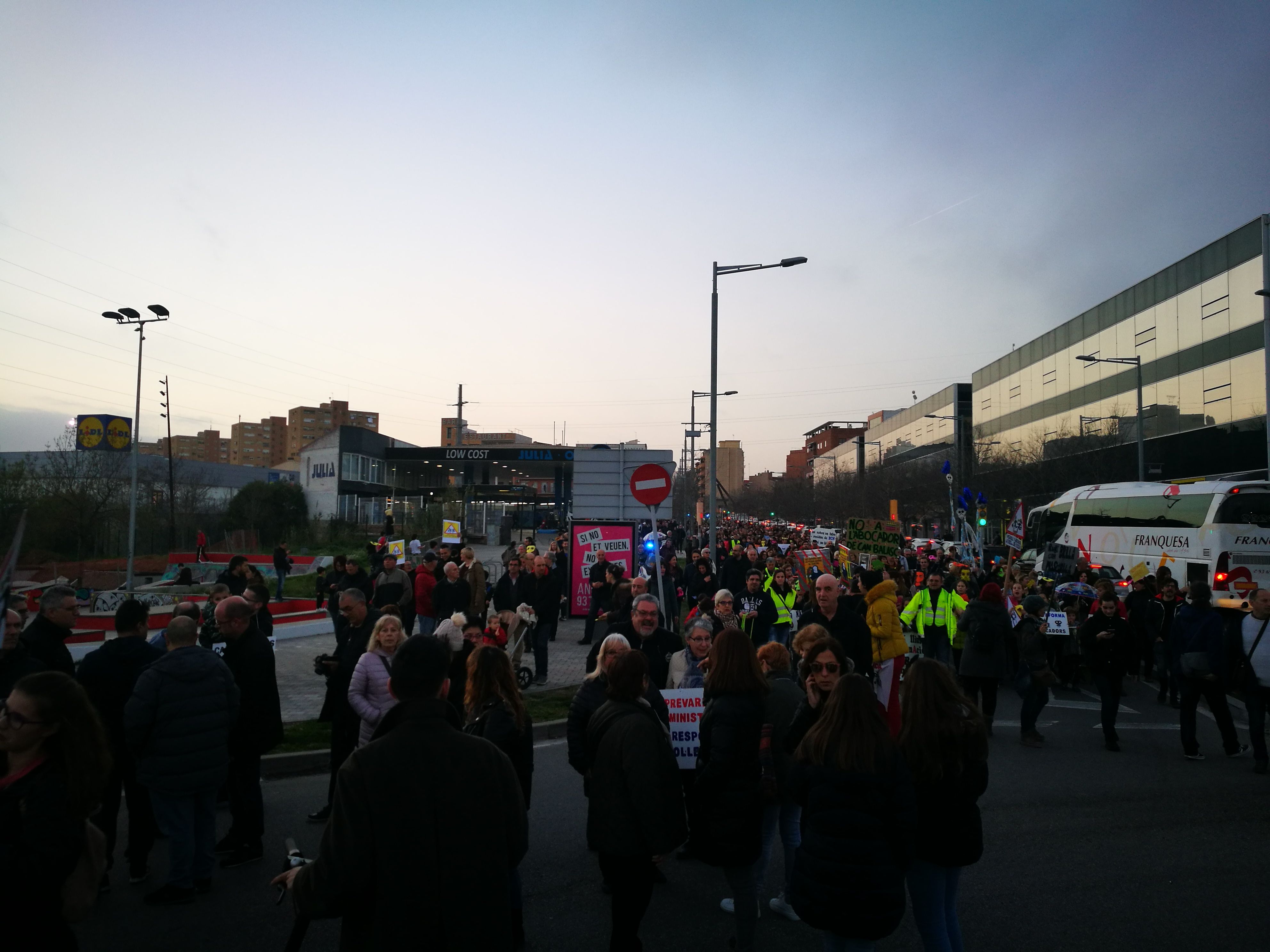 Manifestació contra l'abocador de Can Balasc