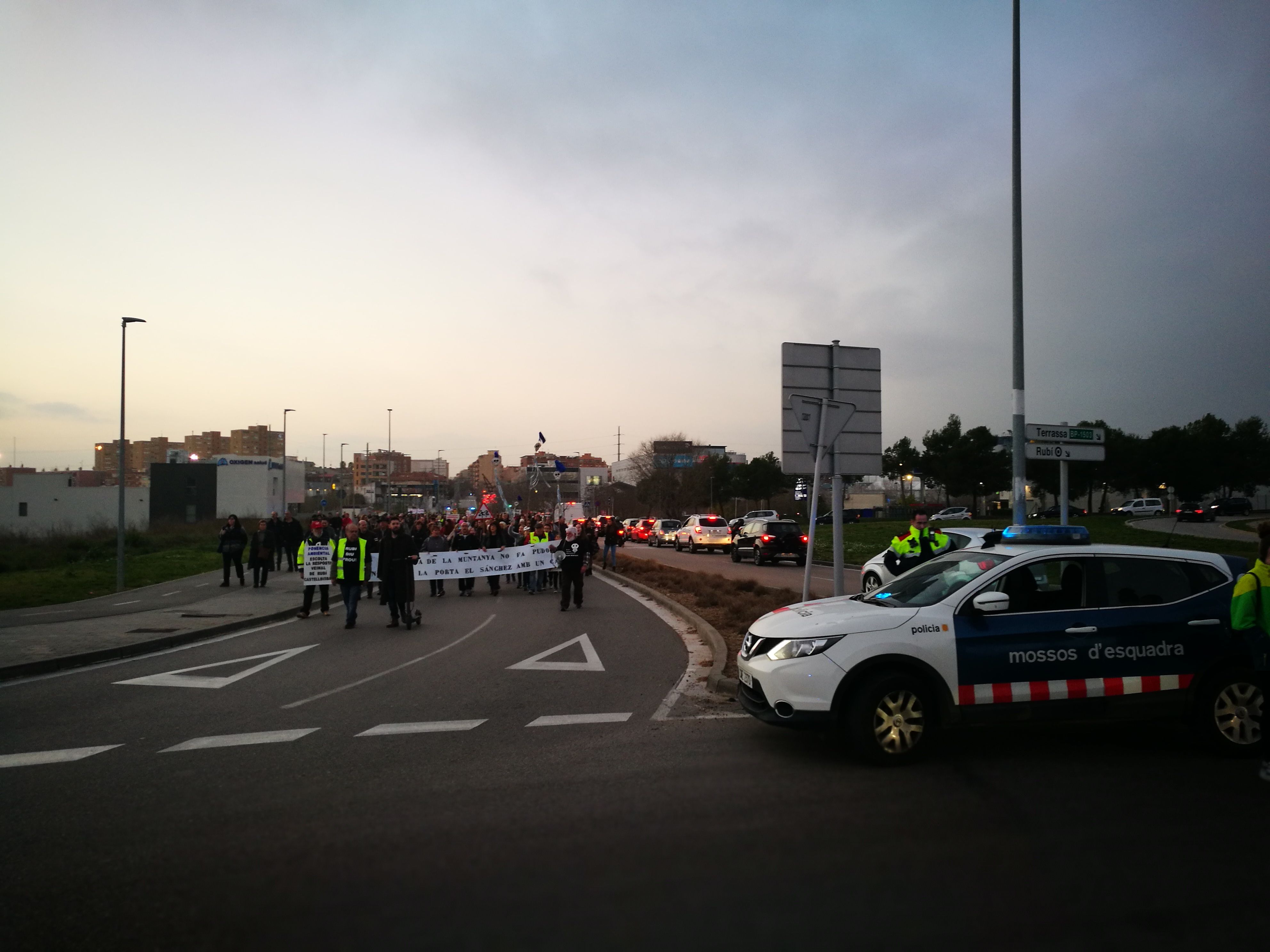 Manifestació contra l'abocador de Can Balasc