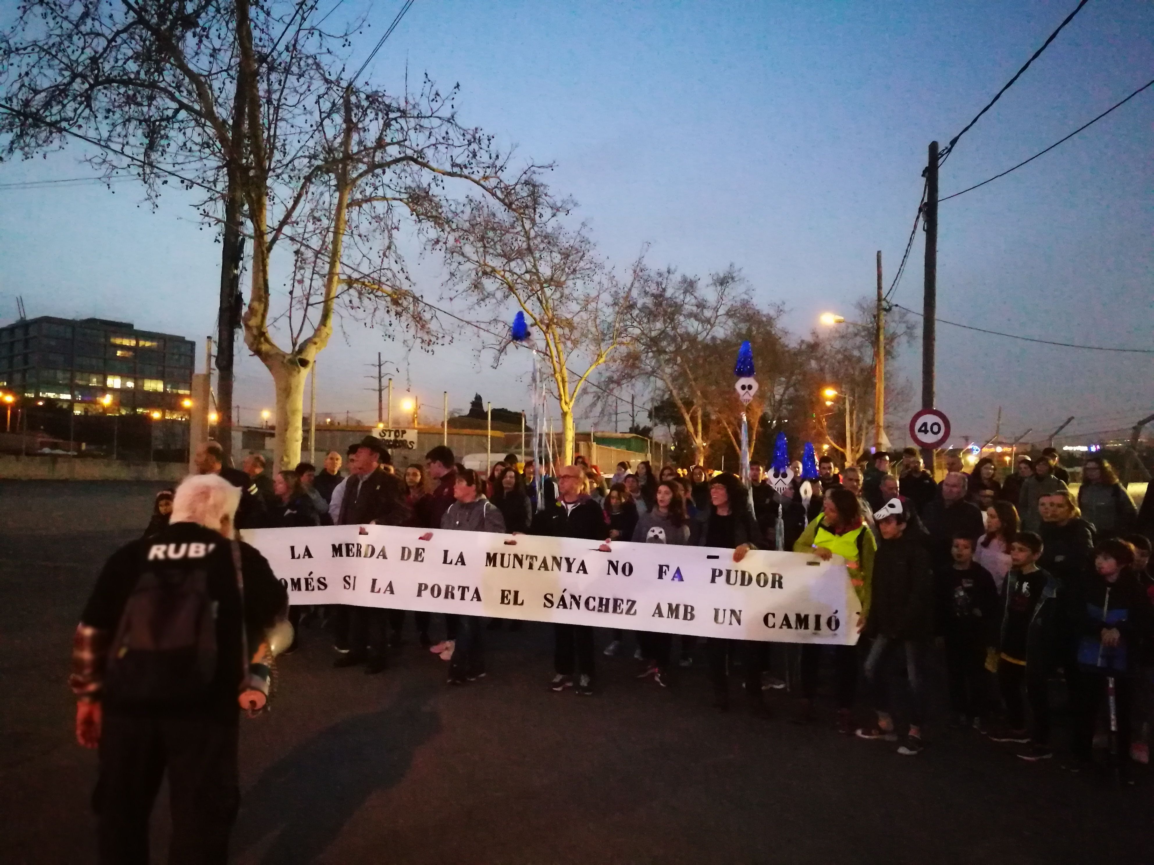 Manifestació contra l'abocador de Can Balasc