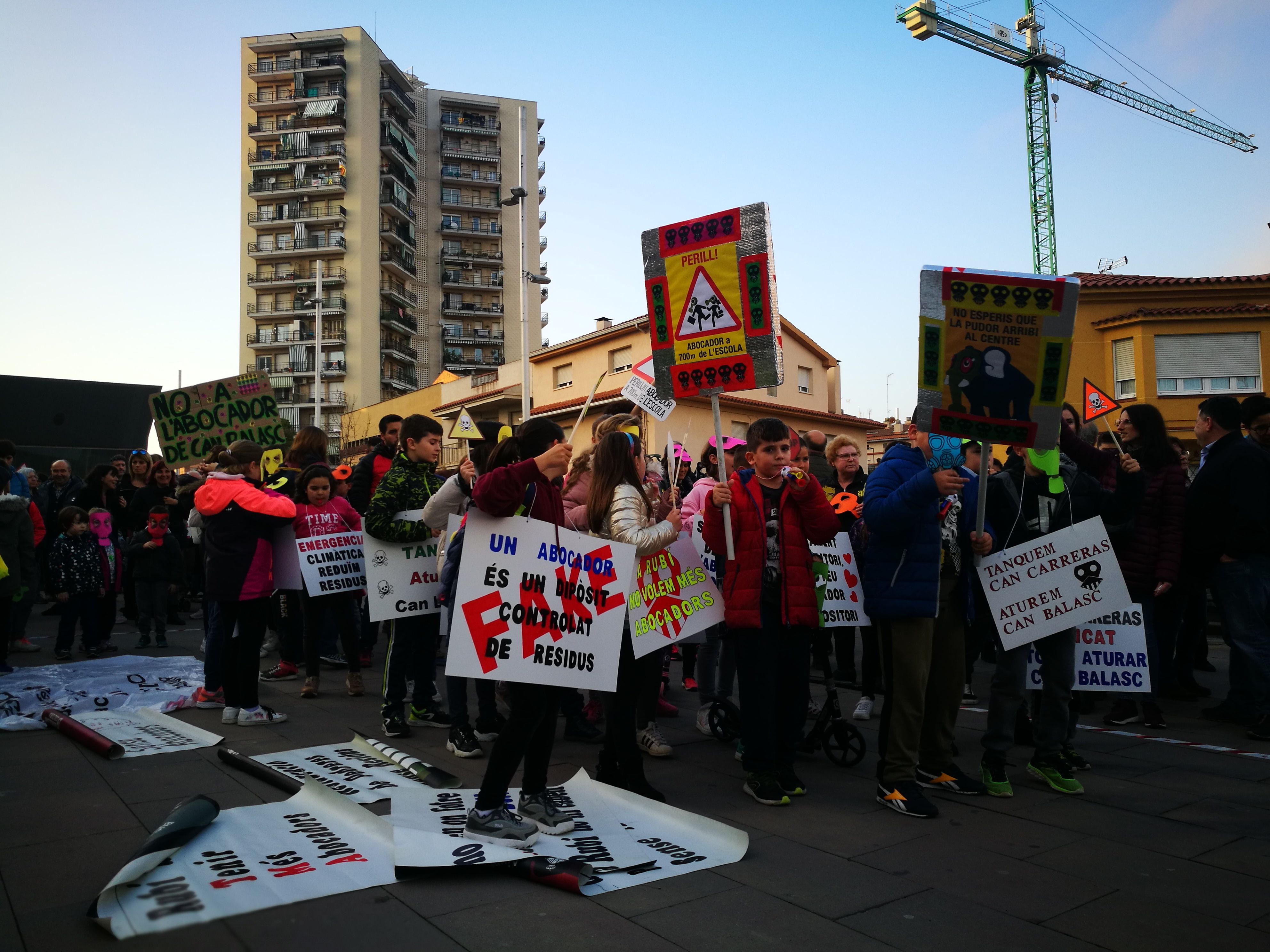 Manifestació contra l'abocador de Can Balasc