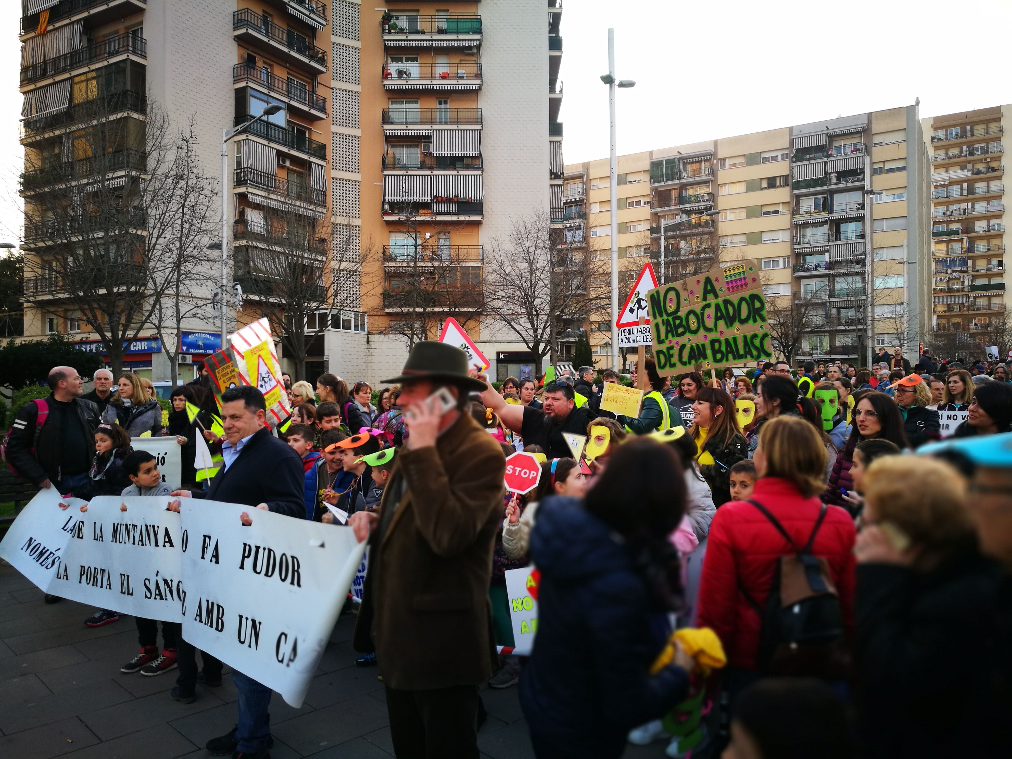 Manifestació contra l'abocador de Can Balasc