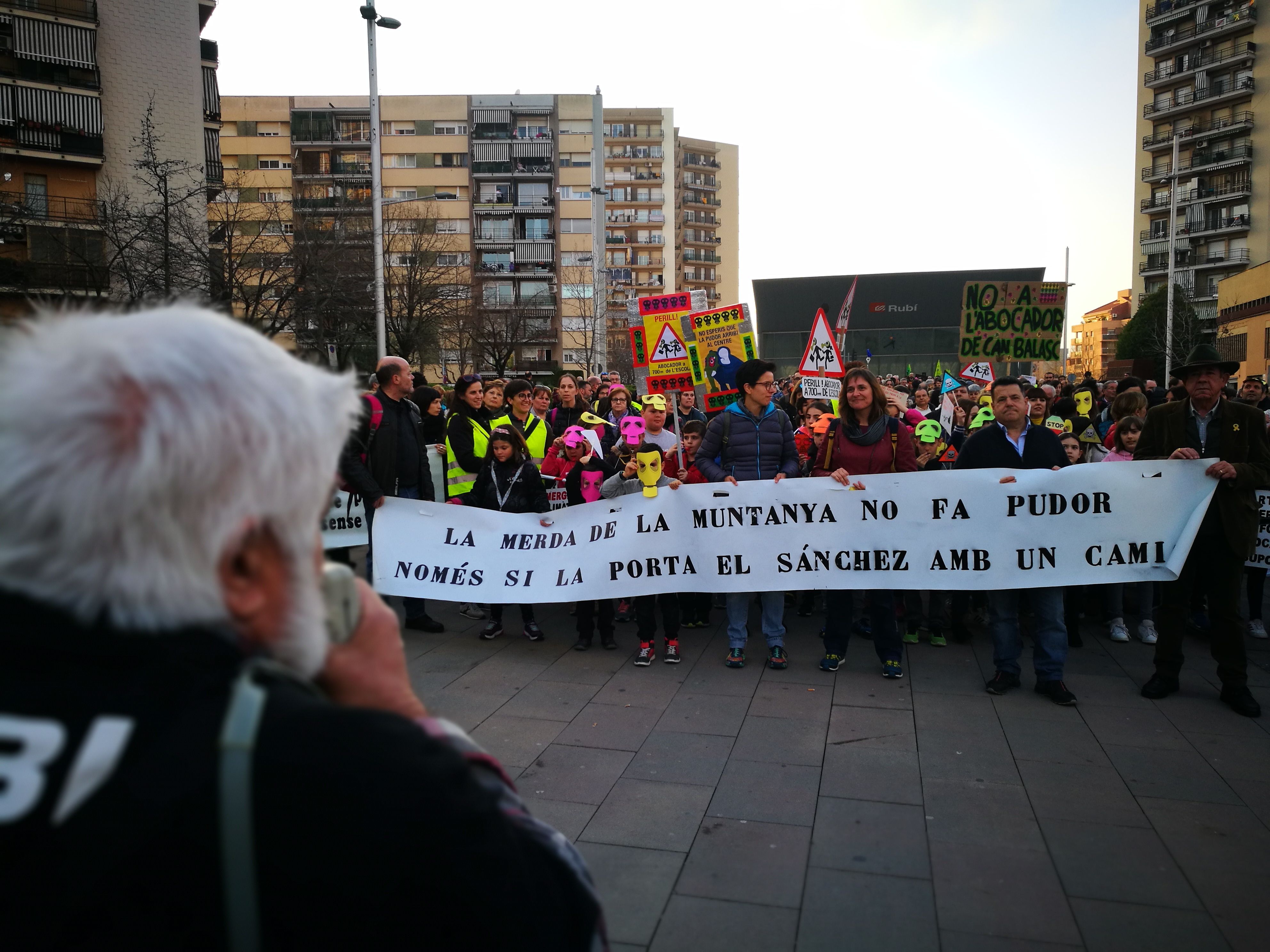 Manifestació contra l'abocador de Can Balasc