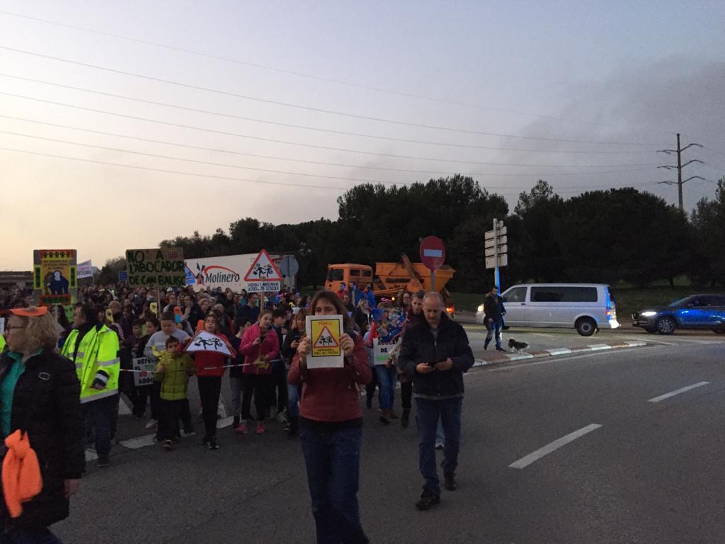 Manifestació contra l'abocador de Can Balasc