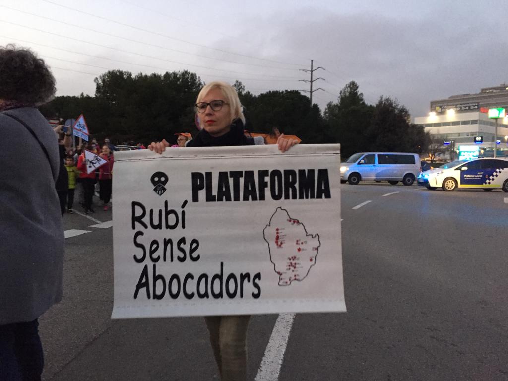 Manifestació contra l'abocador de Can Balasc