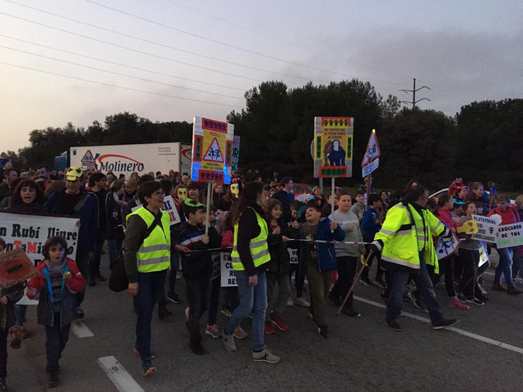 Manifestació contra l'abocador de Can Balasc