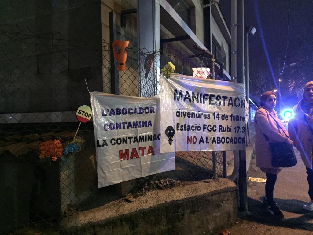 Manifestació contra l'abocador de Can Balasc