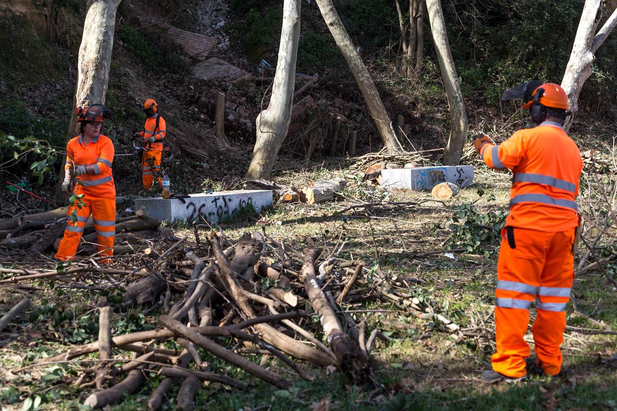 La brigada de treballadors destinada a les urbanitzacions ha començat a treballar aquest passat mes de desembre. FOTO: Ajuntament de Rubí-Localpress