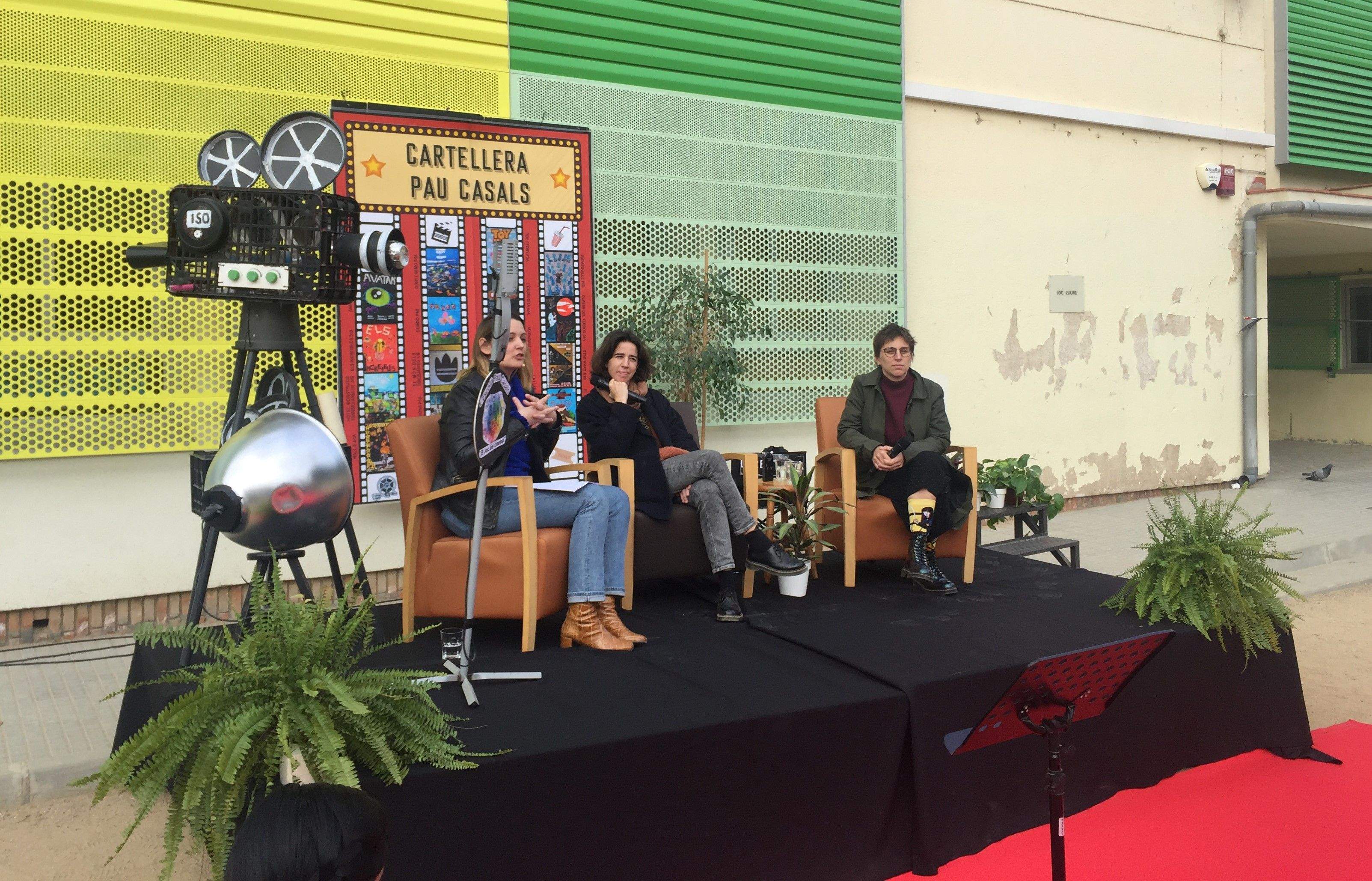 Coll i Bonnín han parlat de cine amb els alumnes de l'Escola Pau Casals de Rubí. FOTO: Redacció Coll i Bonnín han parlat de cine amb els alumnes de l'Escola Pau Casals de Rubí. FOTO: Redacció