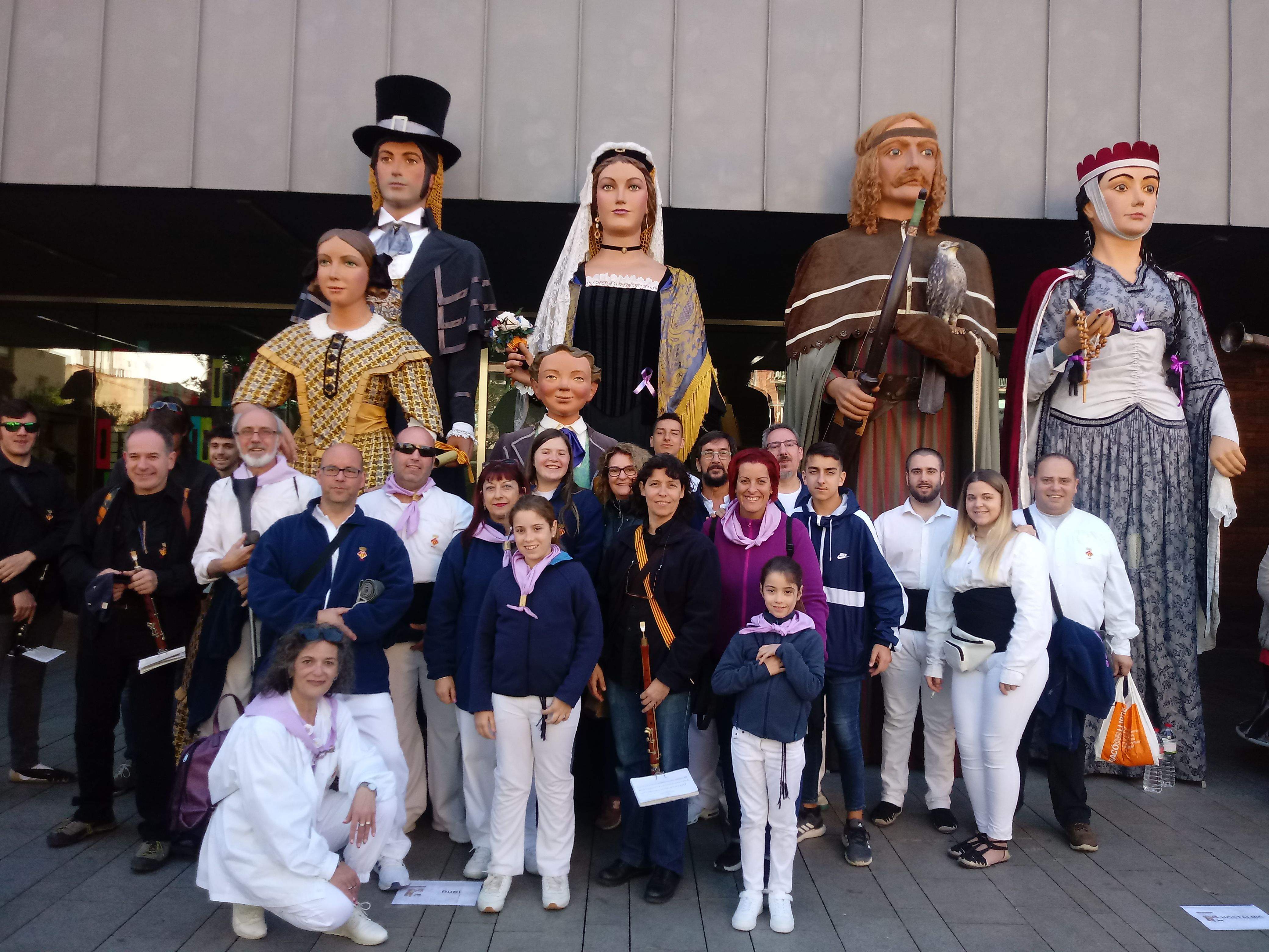 Els Gegants de Rubí han visitat aquest cap de setmana el Prat de Llobregat. FOTO: Cedida