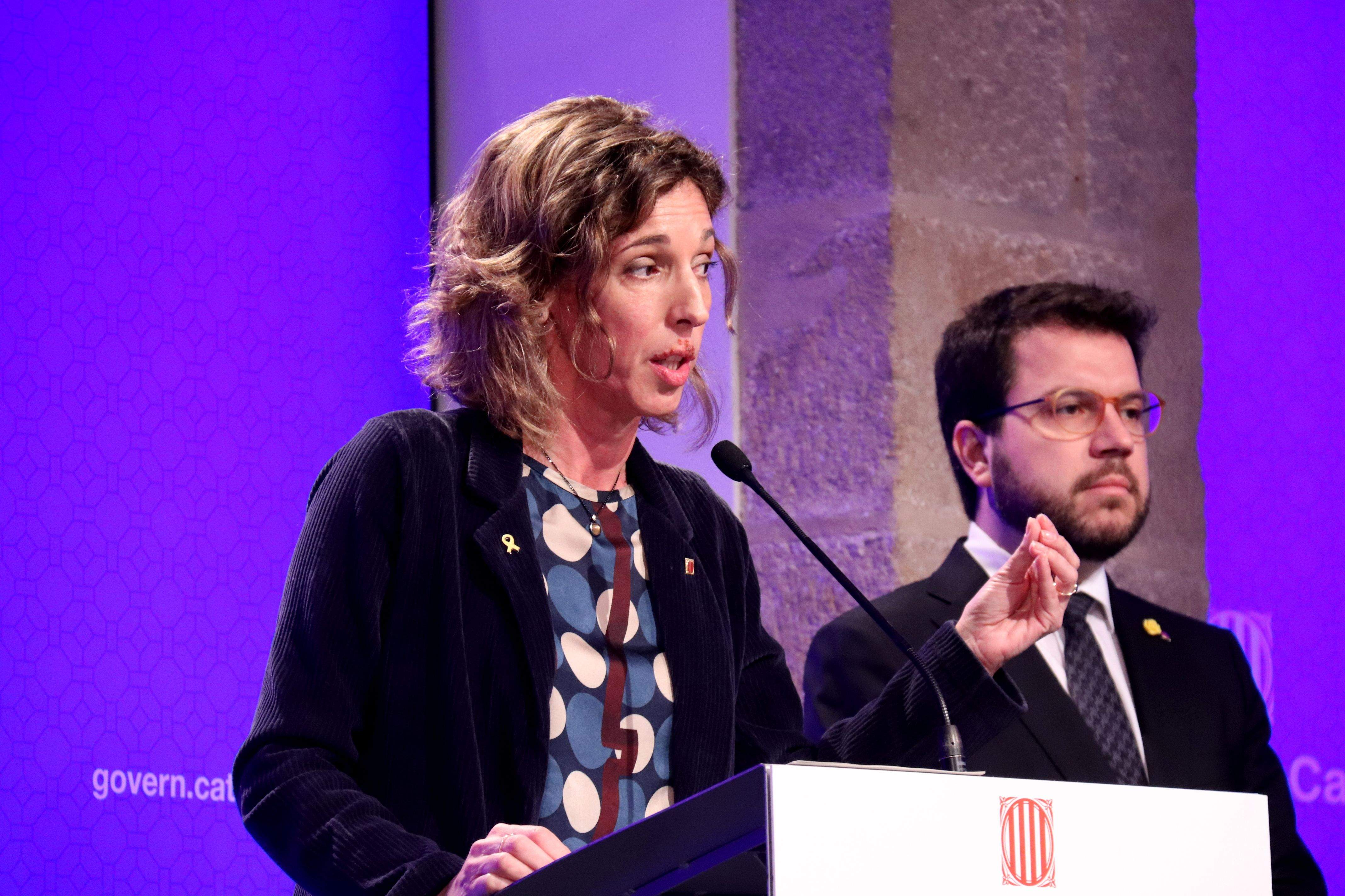 Àngels Chacón, consellera d'Empresa i coneixement del Govern proposa mesures per "mitigar" l'impacte econòmic. FOTO: ACN