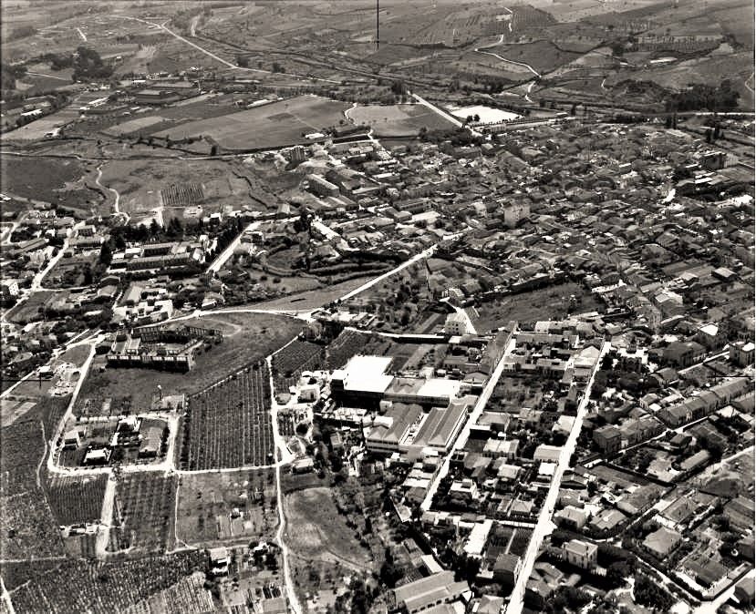 Rubí, vista àrea del juliol de 1962. FOTO: Carlos Rodríguez Escalona