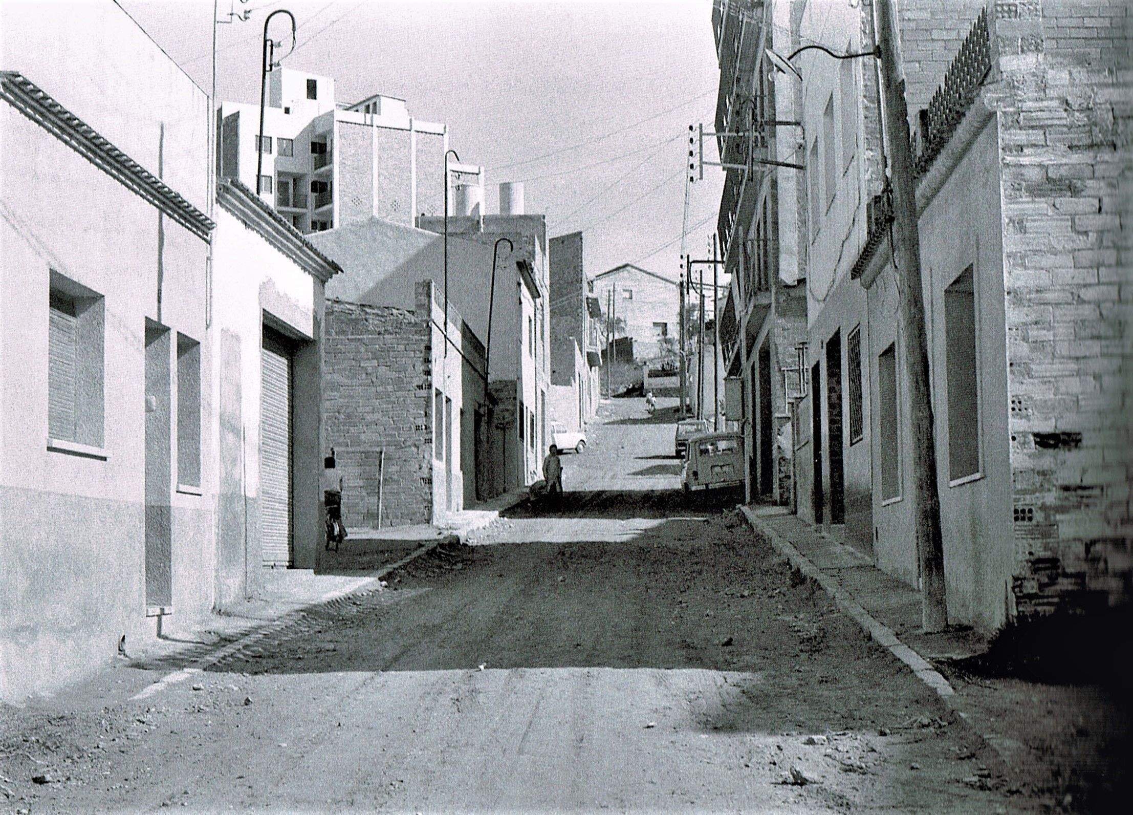 Carrer de l'Escorial als anys 70. Barri de Ca n'Oriol, Fons Marroyo Carrer de l'Escorial als anys 70. Barri de Ca n'Oriol, Fons Marroyo
