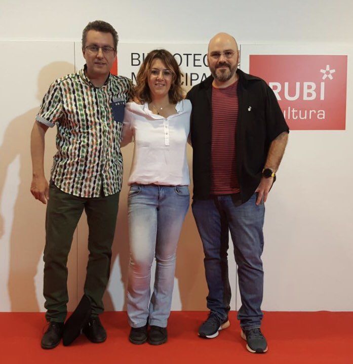 Andrés Medrano, Ànnia García i Pau Navarro, regidors d'En Comú Podem