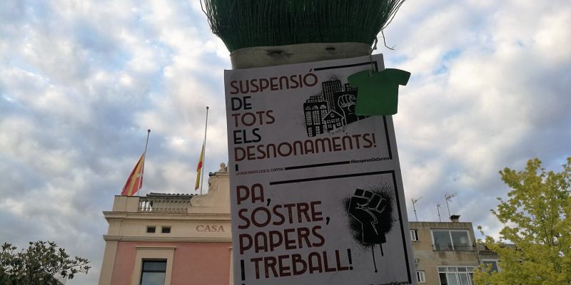 La manifestació ha estat convocada per Alerta Solidària i ha comptat amb el suport de diversos col·lectius de Rubí. FOTO: Redacció