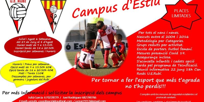Campus d'estiu UE Rubí Campus d'estiu UE Rubí