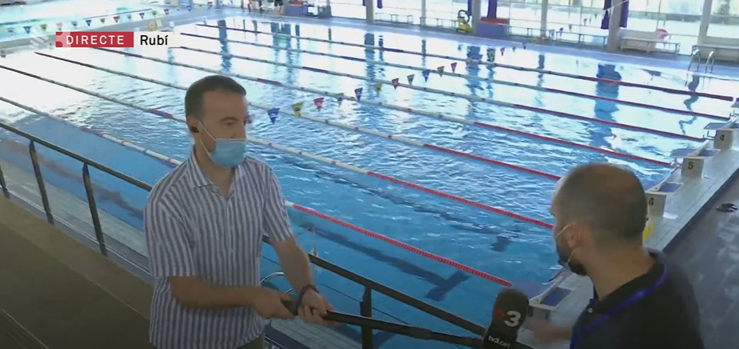 En Rubén Cabús a la piscina interior del CN Rubí. 