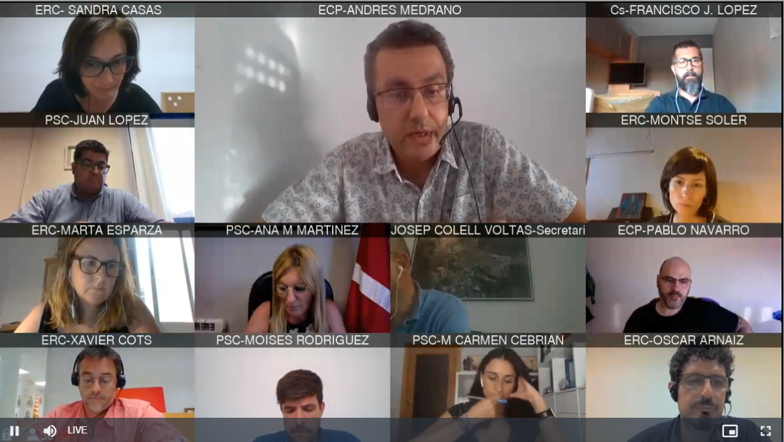 Ple municipal del mes de juny. 