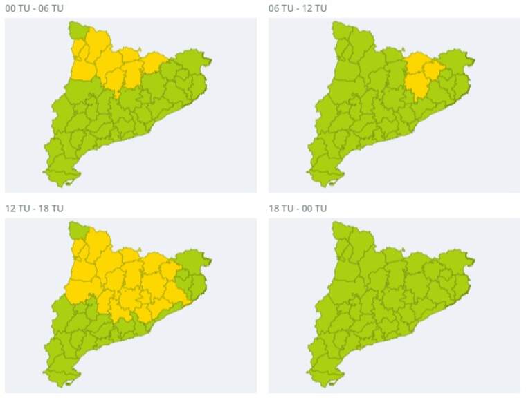 Predicció meteorològica Catalunya 