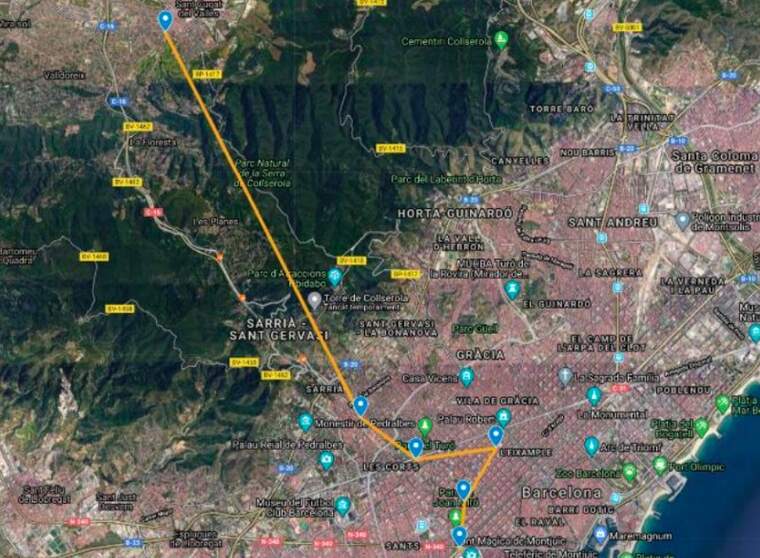 Recorregut proposat des de FEM Vallès del túnel de FGC | FEM VALLÈS