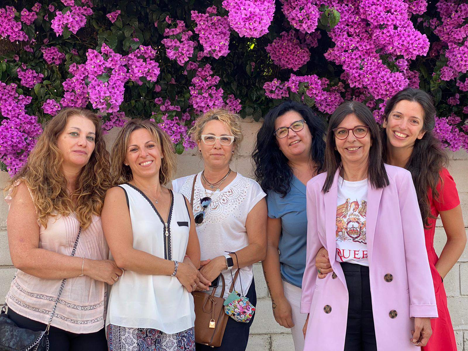 Les set dones que formen la nova Junta Directiva del Club Vòlei Rubí, encapçalada per la Montse Ferrer.  FOTO: Cedida