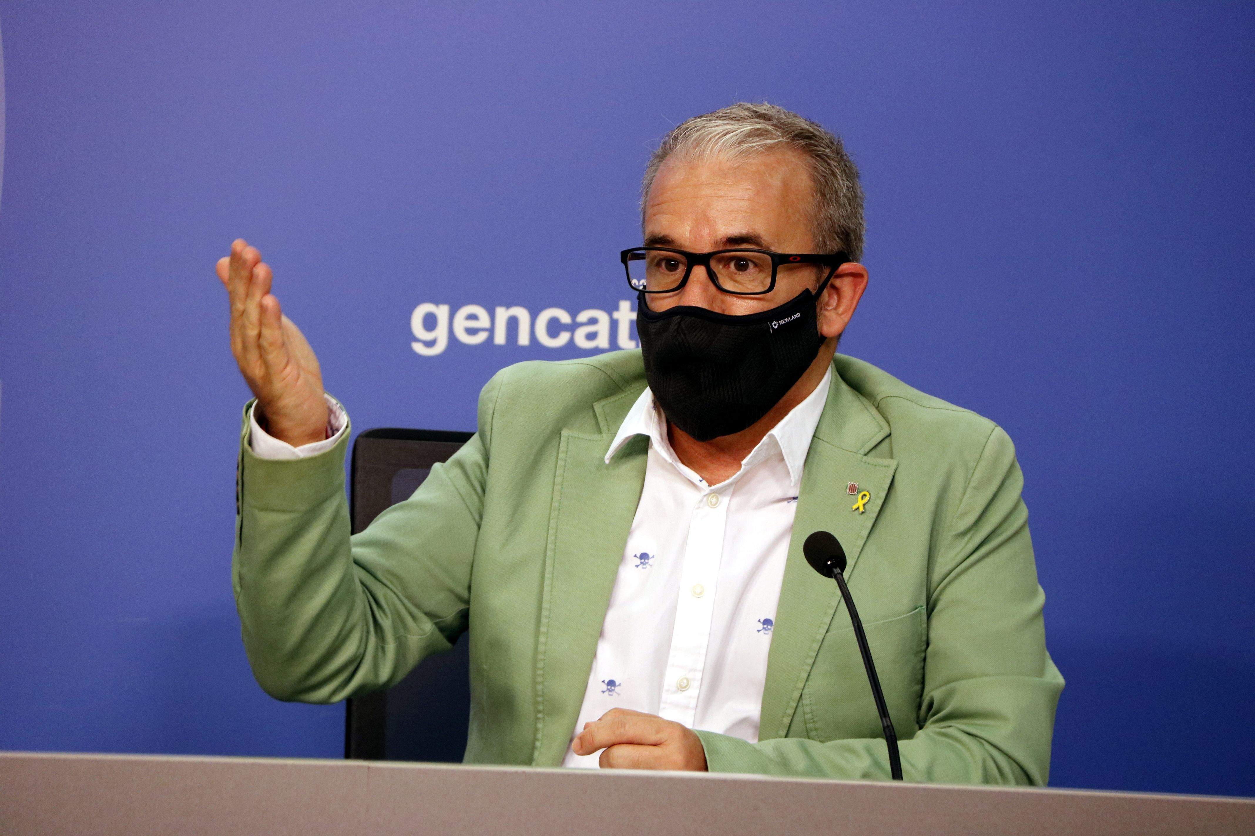 El secretari general de Treball de la Generalitat, Josep Ginesta, durant una roda de premsa. FOTO: ACN
