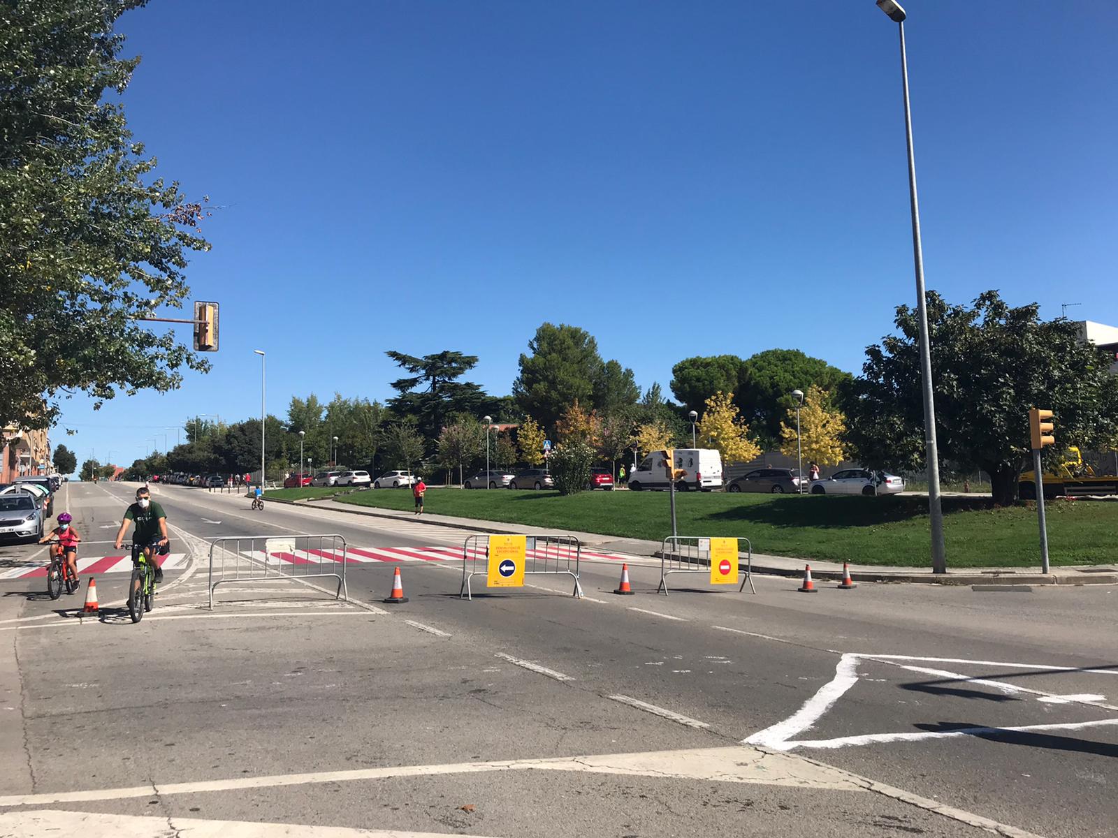 Av. Estatut tallada l'any passat amb motiu de la Setmana Europea de la mobilitat sostenible. FOTO: A.M