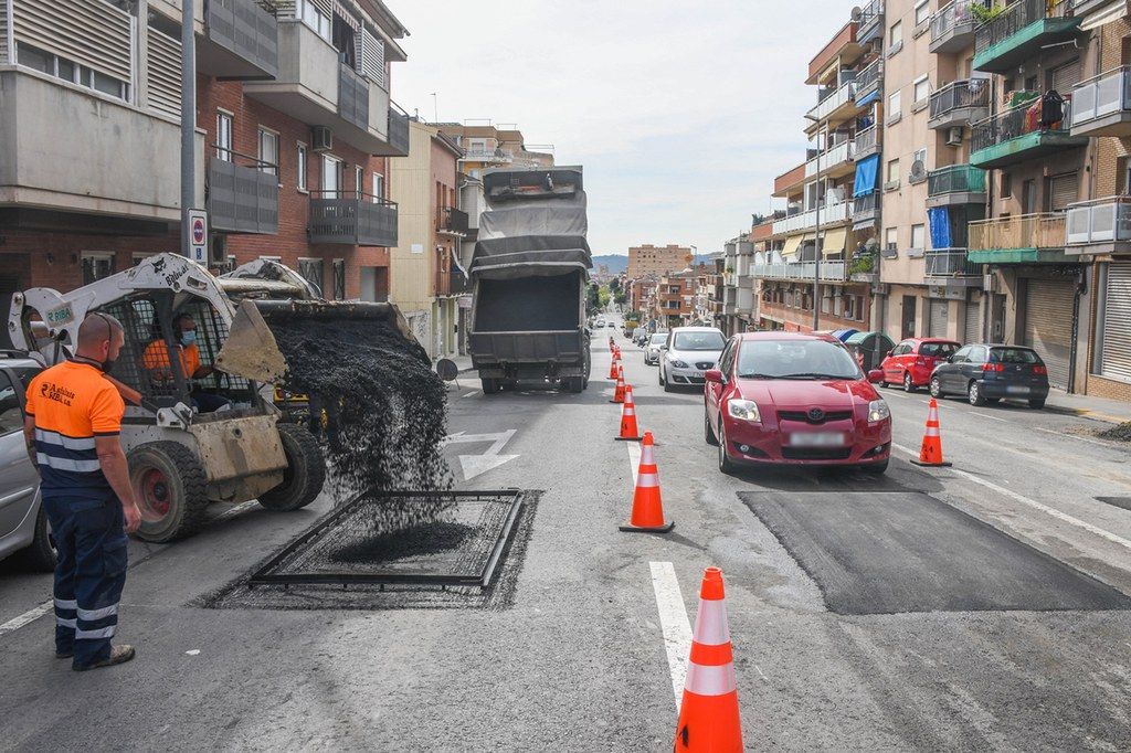 Els nous coixins berlinesos forçaran els conductors a reduir la velocitat. FOTO: Ajuntament de Rubí – Localpres