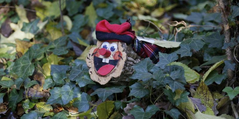 Tió de Nadal al bosc de Volpelleres. FOTO: TOT Sant Cugat