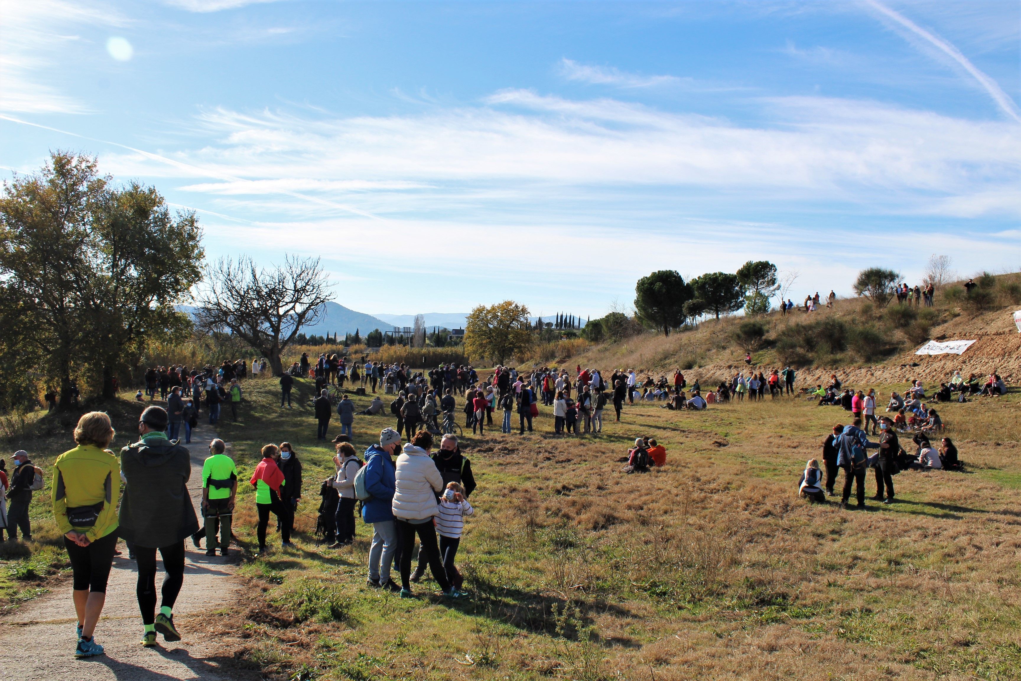 Veïns de Rubí, Sant Cugat i Sant Quirze reivindiquen un parc natural i públic a Can Sant Joan. FOTO: Andrea Martínez