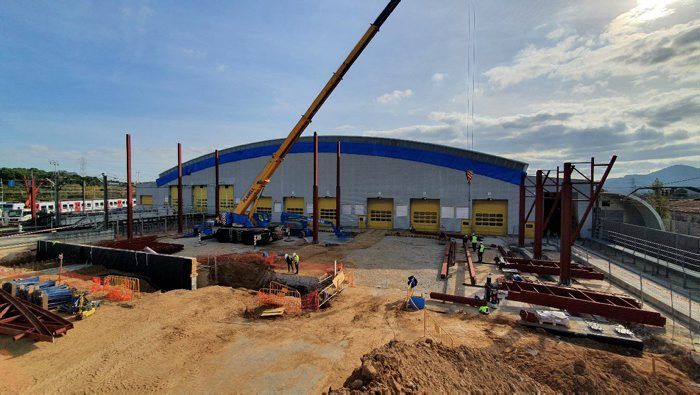 Els tallers de Ferrocarrils de Rubí. FOTO: FGC