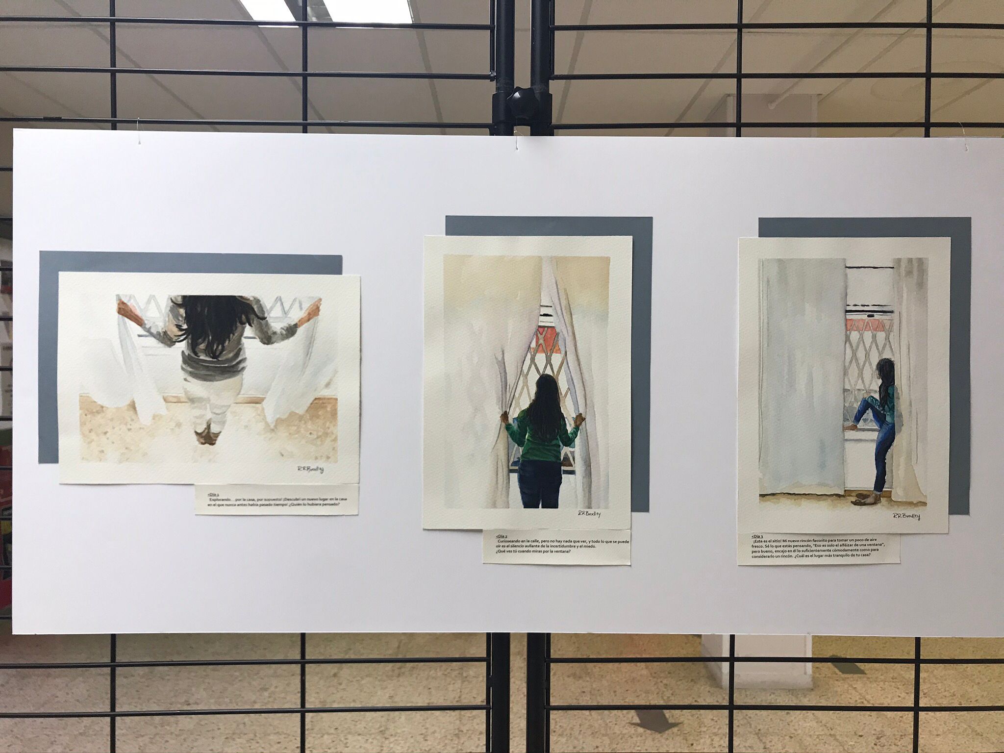 Aquarel·les 'La noia rere la finestra. Diari d'un confinament' és una de les exposicions al voltant de la dona que es pot visitar durant tot el mes de març