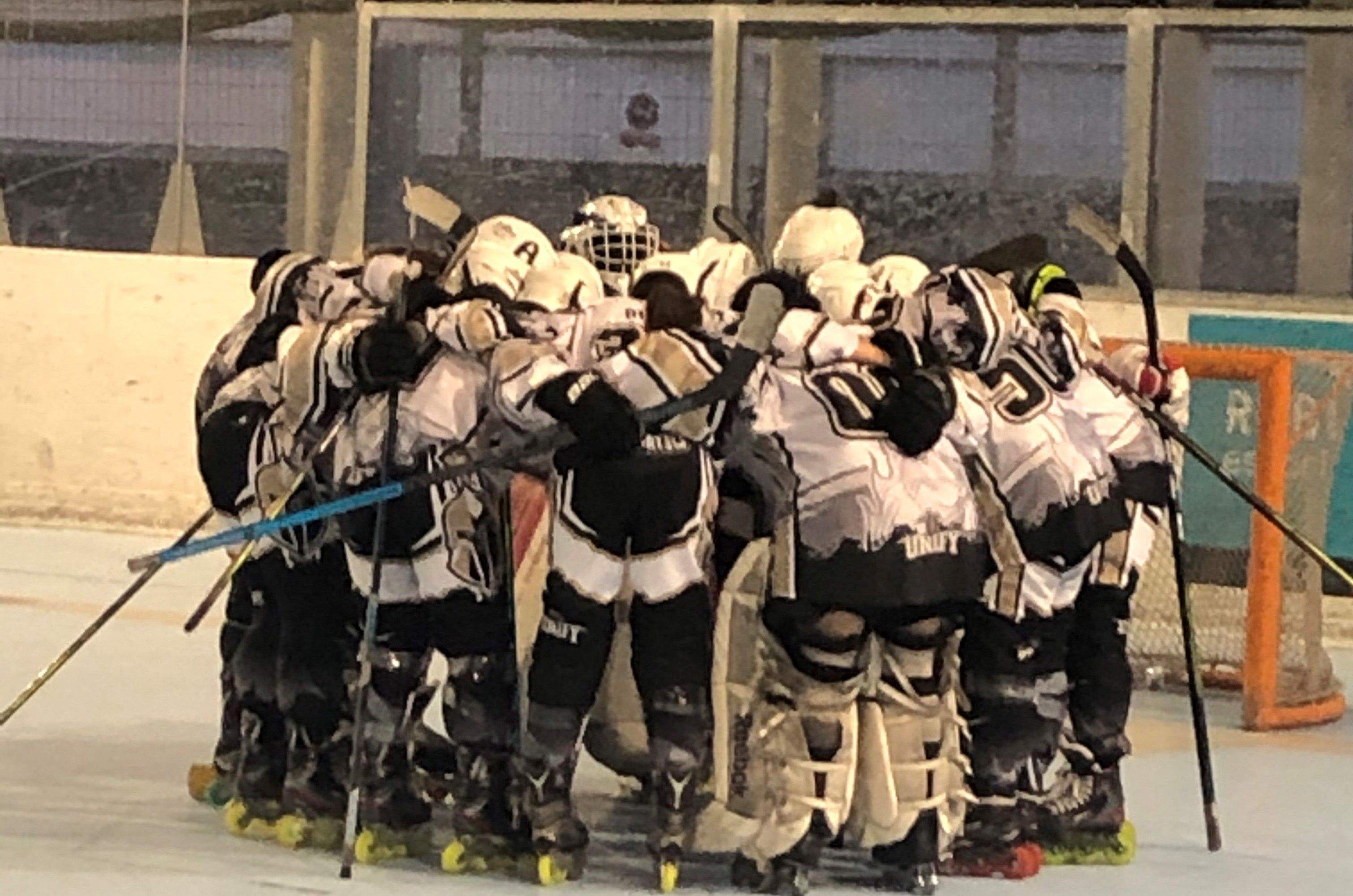 El femení del Cent Patins, a la final dels play-offs pel títol de la Lliga Nacional Elit (8-4). FOTO: Cedida