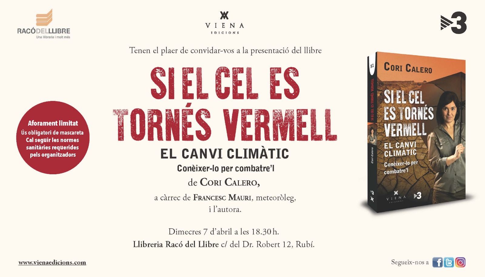 Imatge promocional de la presentació al Racó del llibre Imatge promocional de la presentació al Racó del llibre