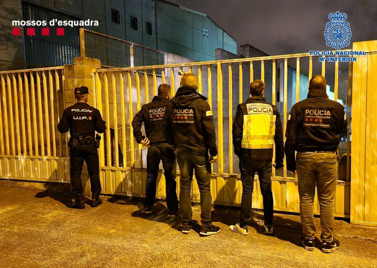 Imatge del dispositiu policial. FOTO: Mossos d'Esquadra Imatge del dispositiu policial. FOTO: Mossos d'Esquadra
