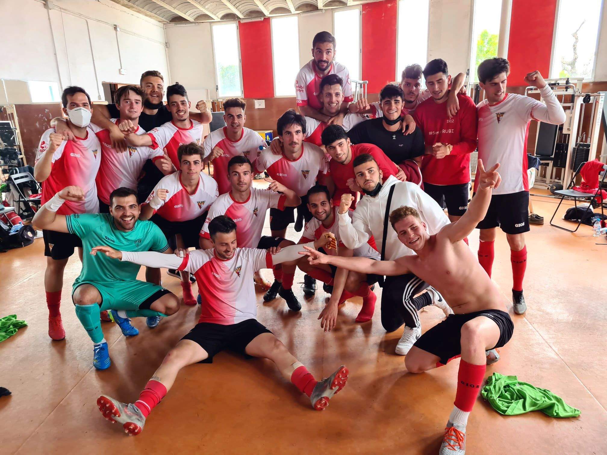 Victòria i bones sensacions de la UE Rubí davant el Mataró (1-0). FOTO: Cedida