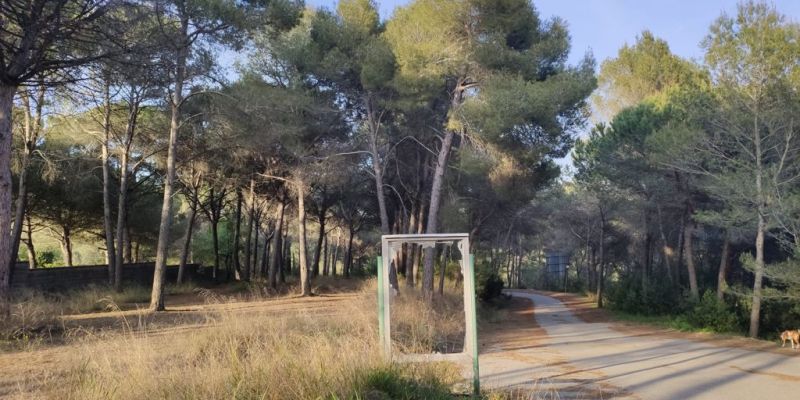Vestigis de l'antic camp de golf. FOTO: NHS Vestigis de l'antic camp de golf. FOTO: NHS