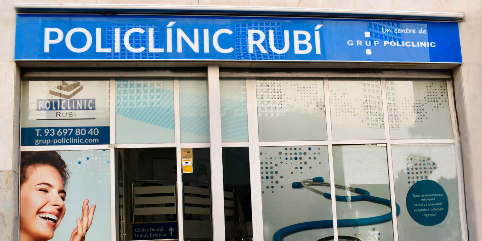 Façana de Policlínic Rubí. FOTO: Cedida