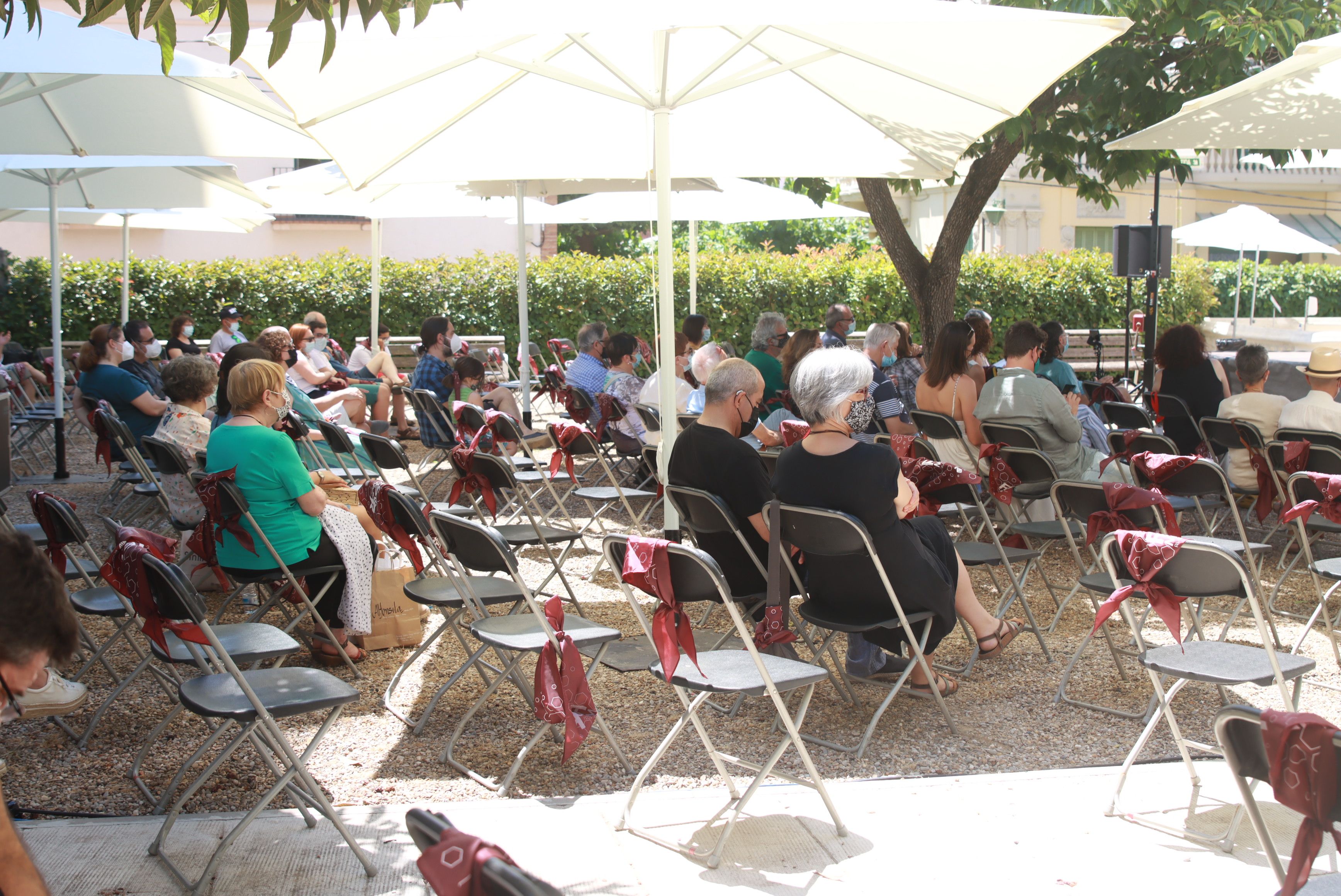 Actuacions musicals als jardins de l'Ateneu per Festa Major. FOTO: Josep Llamas