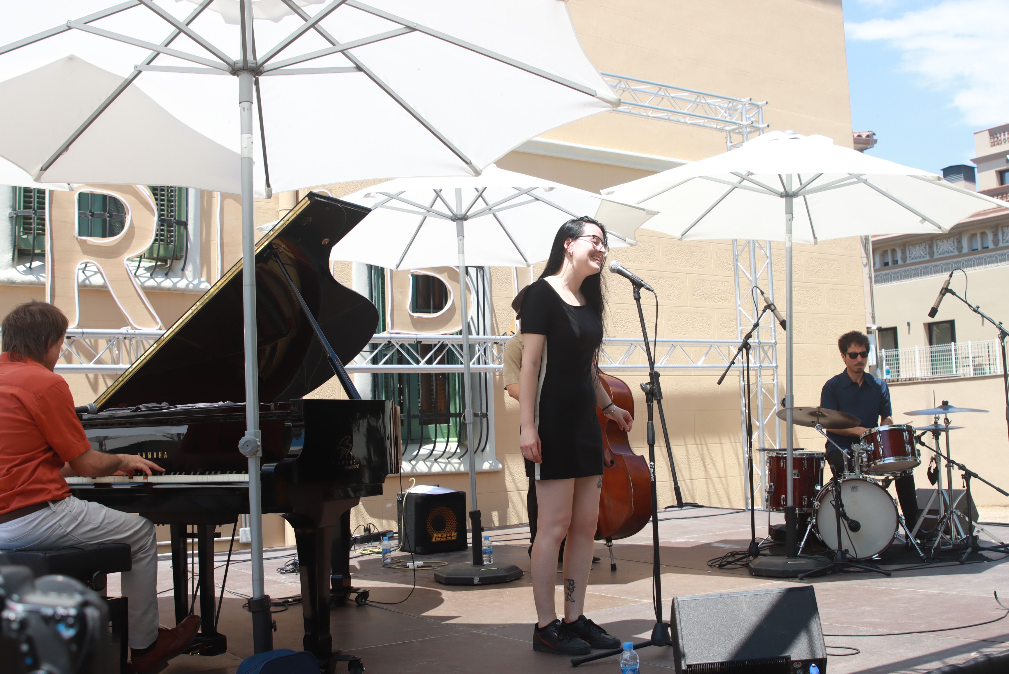 Actuacions musicals als jardins de l'Ateneu per Festa Major. FOTO: Josep Llamas