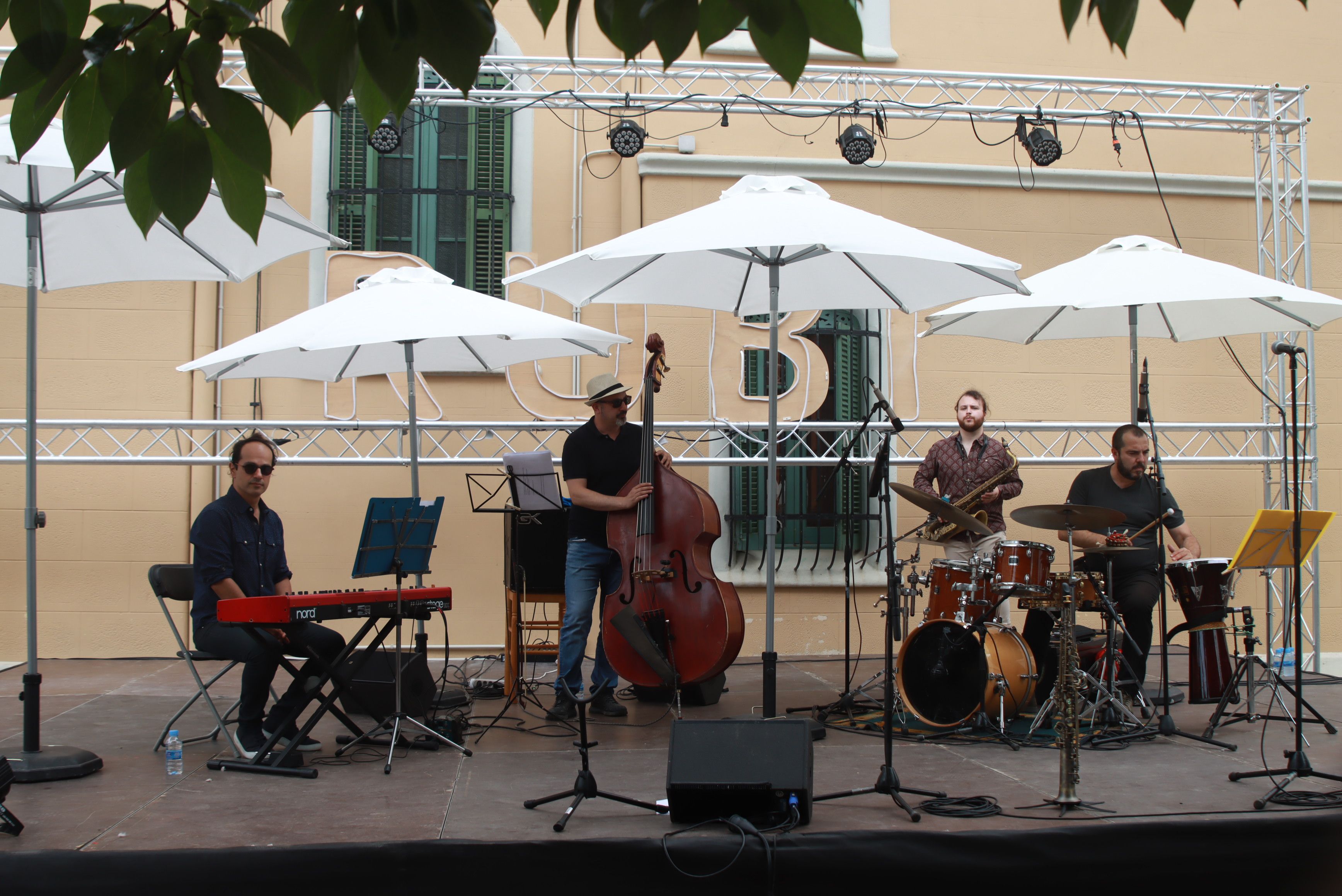 L'actuació de CBP Quartet als Jardins de l'Ateneu. FOTO: Josep Llamas