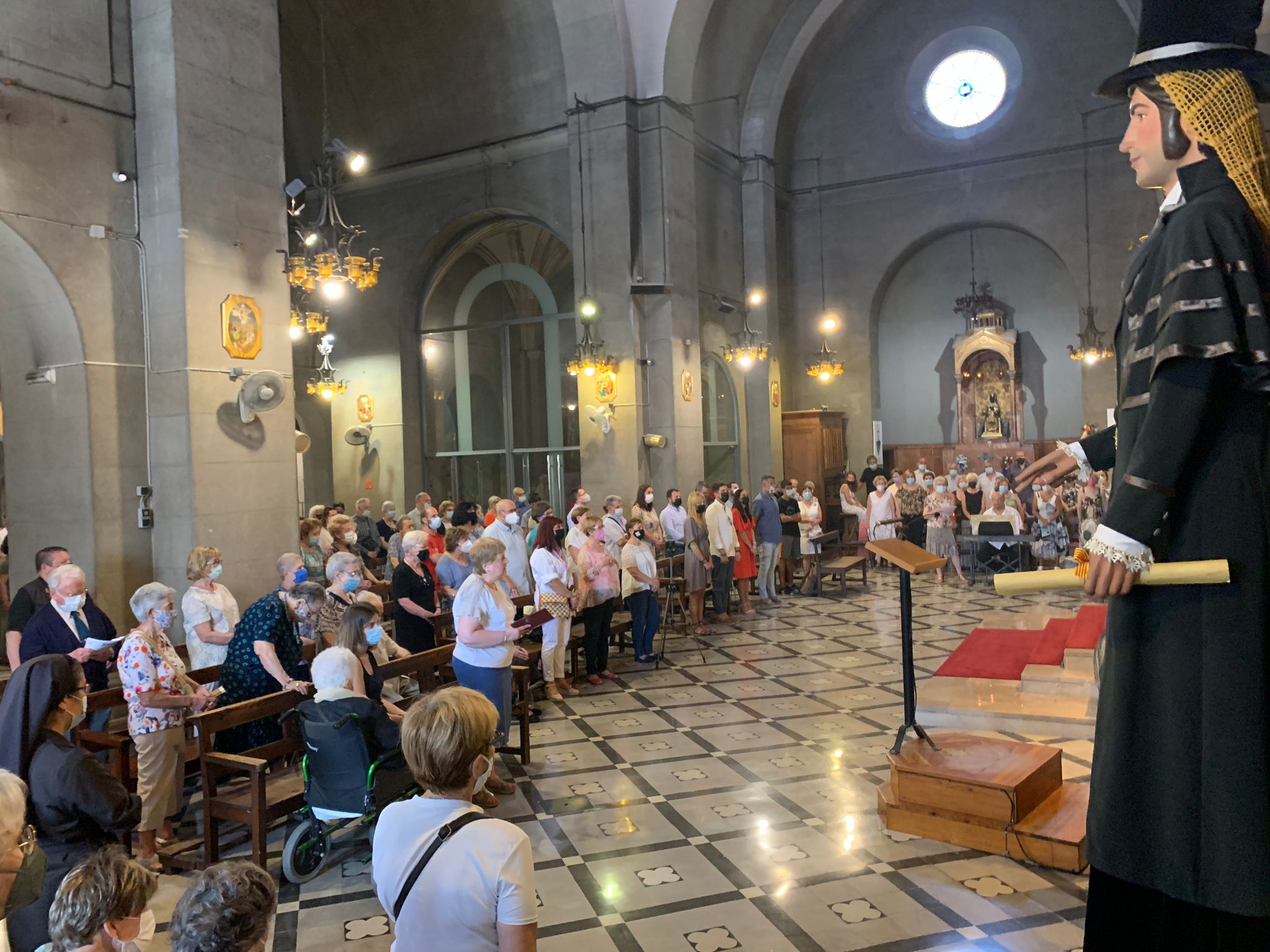 Missa solemne per Sant Pere a la Festa Major. FOTO: Josep Llamas