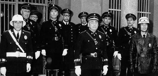 Policia Municial Rubí anys 60. AUTOR: Desconegut, probablement Josep Feliubadaló, fotògraf municipal.