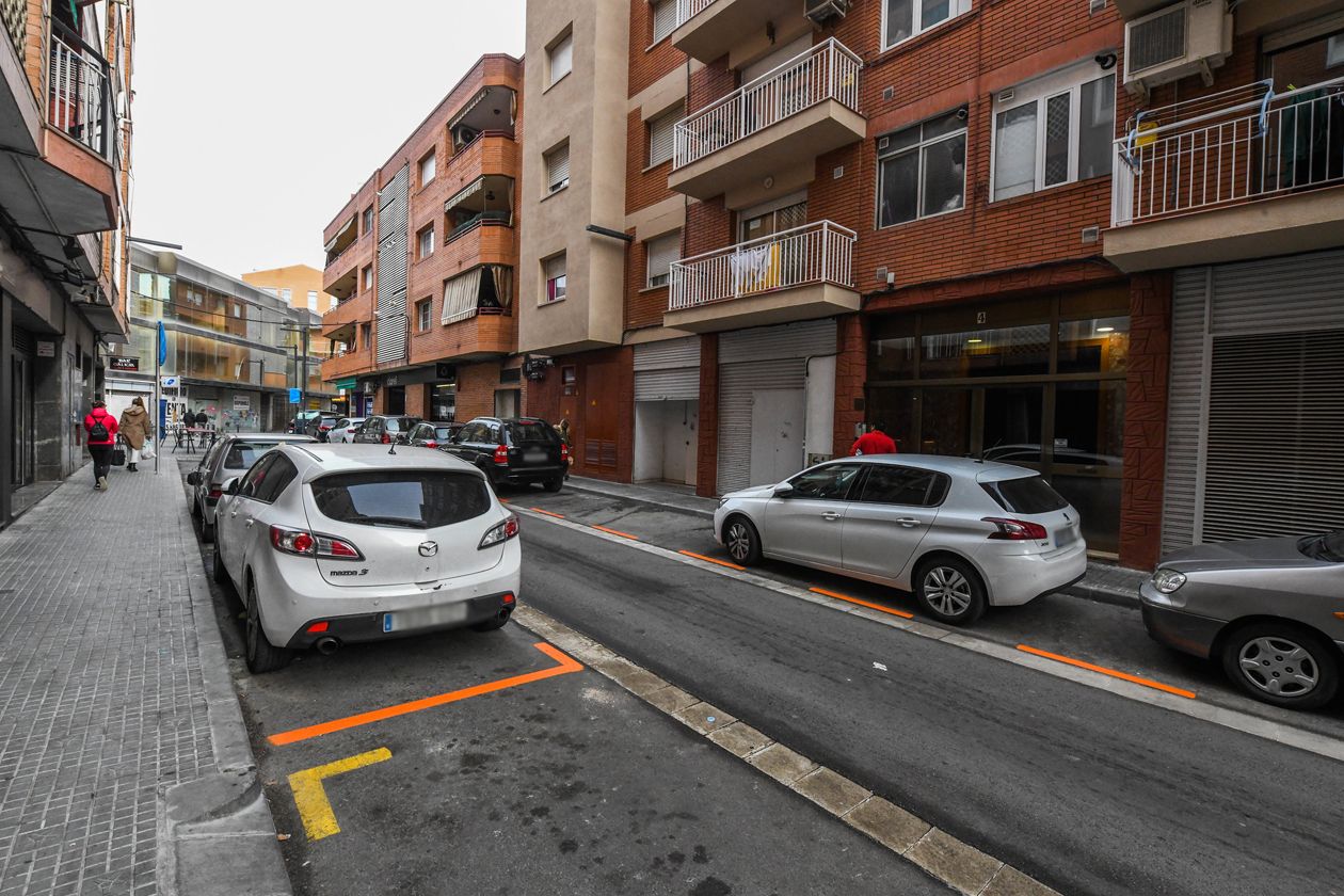 Una plaça d'aparcament en zona taronja. FOTO: Ajuntament de Rubí-Localpres