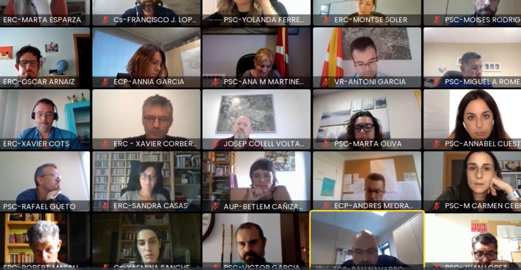 Ple municipal d'aquest mes de juliol, on el regidor de Memòria Històrica, Pau Navarro, feia oficial la seva renúncia. 