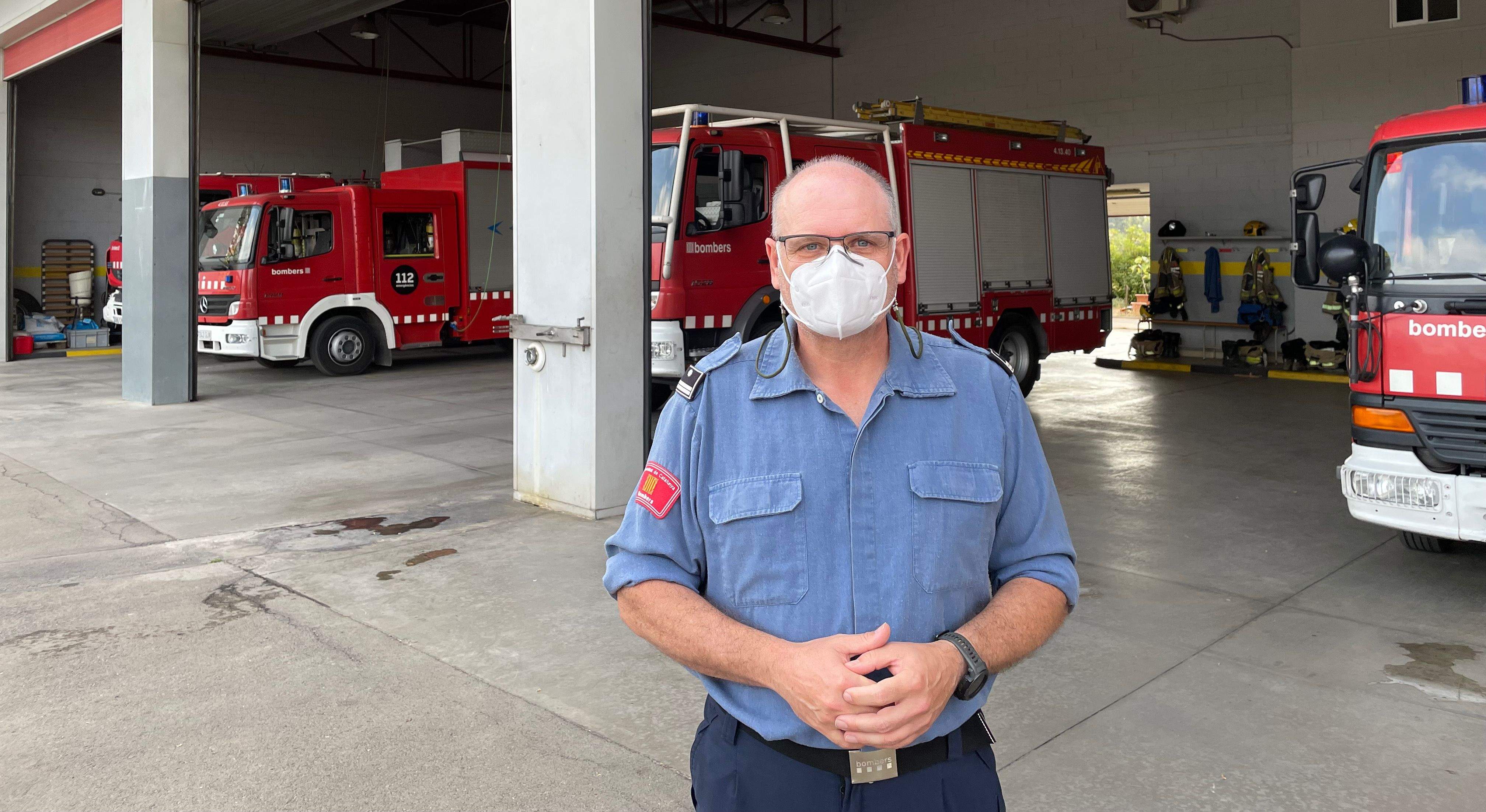 Manel Pardo, cap del Parc de Bombers situat al carrer Frederic Mompou de Rubí. FOTO: NHS